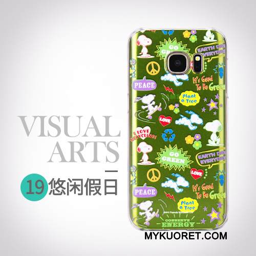 Kuori Samsung Galaxy S7 Suojaus Trendi Puhelimen Kuoret, Kotelo Samsung Galaxy S7 Sarjakuva Persoonallisuus Keltainen