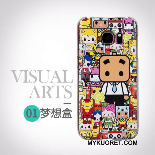 Kuori Samsung Galaxy S7 Suojaus Trendi Puhelimen Kuoret, Kotelo Samsung Galaxy S7 Sarjakuva Persoonallisuus Keltainen