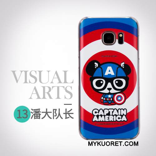 Kuori Samsung Galaxy S7 Suojaus Trendi Puhelimen Kuoret, Kotelo Samsung Galaxy S7 Sarjakuva Persoonallisuus Keltainen