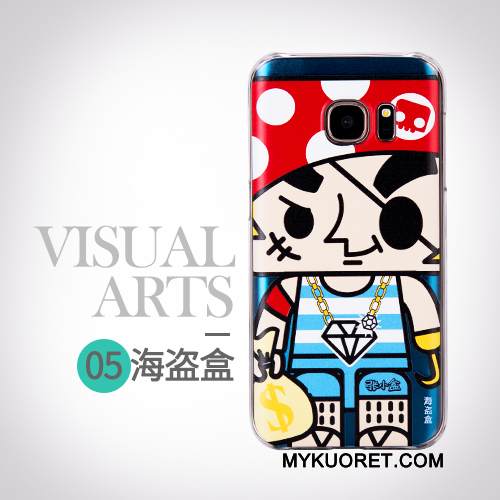 Kuori Samsung Galaxy S7 Suojaus Trendi Puhelimen Kuoret, Kotelo Samsung Galaxy S7 Sarjakuva Persoonallisuus Keltainen