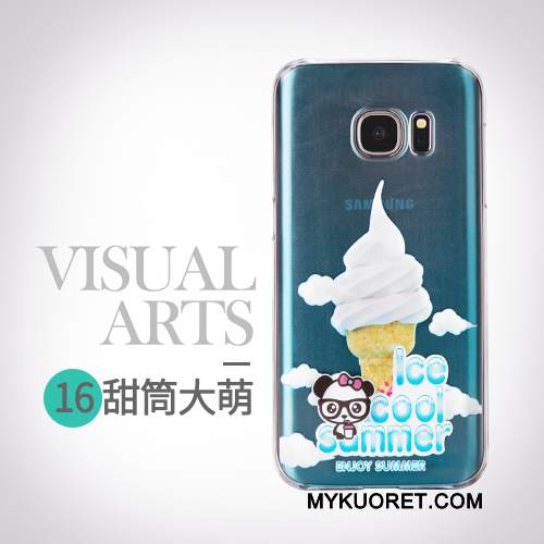 Kuori Samsung Galaxy S7 Suojaus Trendi Puhelimen Kuoret, Kotelo Samsung Galaxy S7 Sarjakuva Persoonallisuus Keltainen