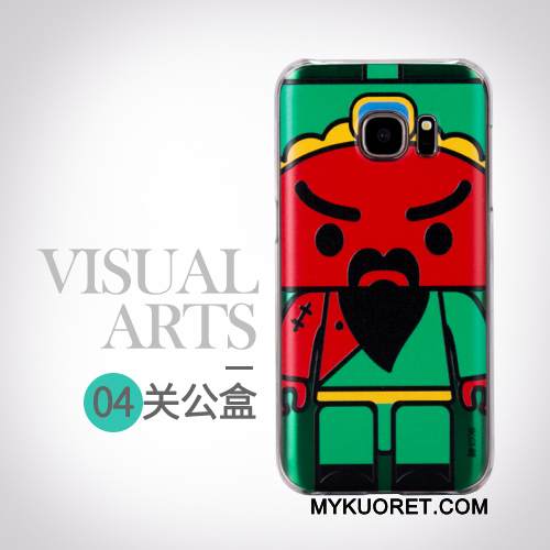 Kuori Samsung Galaxy S7 Suojaus Trendi Puhelimen Kuoret, Kotelo Samsung Galaxy S7 Sarjakuva Persoonallisuus Keltainen