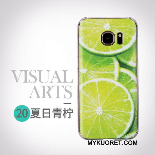 Kuori Samsung Galaxy S7 Suojaus Trendi Puhelimen Kuoret, Kotelo Samsung Galaxy S7 Sarjakuva Persoonallisuus Keltainen