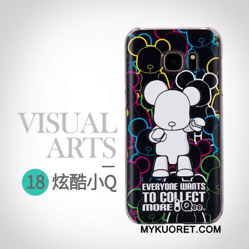 Kuori Samsung Galaxy S7 Suojaus Trendi Puhelimen Kuoret, Kotelo Samsung Galaxy S7 Sarjakuva Persoonallisuus Keltainen