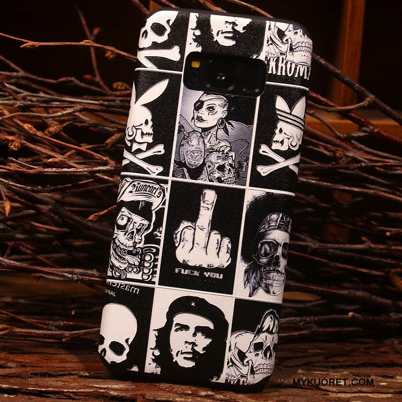 Kuori Samsung Galaxy S8 Kohokuviointi Persoonallisuus Puhelimen Kuoret, Kotelo Samsung Galaxy S8 Luova Murtumaton Pesty Suede