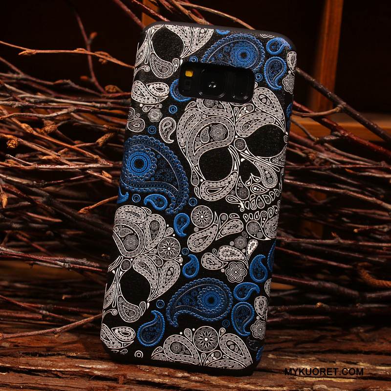 Kuori Samsung Galaxy S8 Kohokuviointi Persoonallisuus Puhelimen Kuoret, Kotelo Samsung Galaxy S8 Luova Murtumaton Pesty Suede