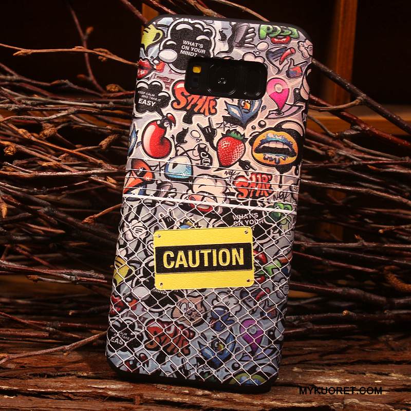 Kuori Samsung Galaxy S8 Kohokuviointi Persoonallisuus Puhelimen Kuoret, Kotelo Samsung Galaxy S8 Luova Murtumaton Pesty Suede