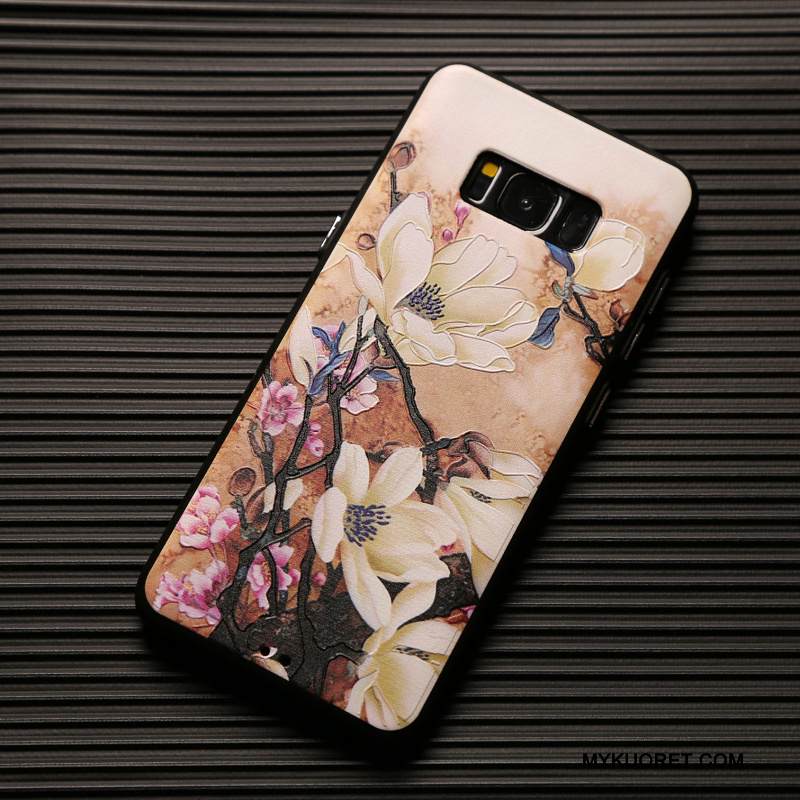 Kuori Samsung Galaxy S8 Kohokuviointi Ripustettavat Koristeet Persoonallisuus, Kotelo Samsung Galaxy S8 Laukut Punainen Puhelimen Kuoret