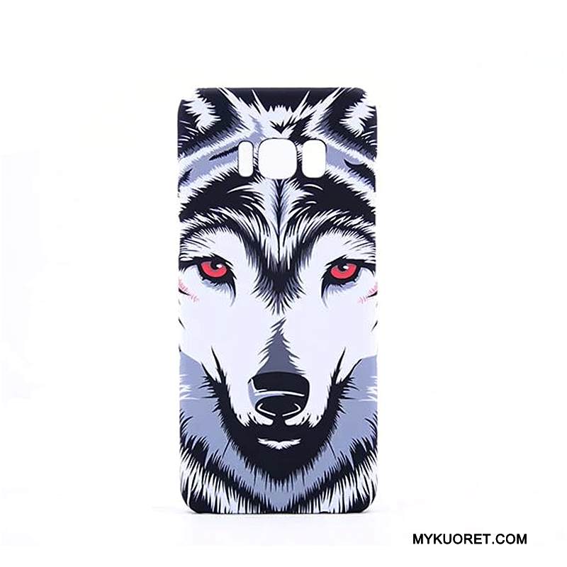 Kuori Samsung Galaxy S8+ Kohokuviointi Trendi Sininen, Kotelo Samsung Galaxy S8+ Pehmeä Neste Eläin Kirkas