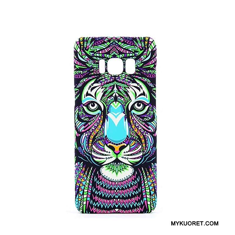 Kuori Samsung Galaxy S8+ Kohokuviointi Trendi Sininen, Kotelo Samsung Galaxy S8+ Pehmeä Neste Eläin Kirkas