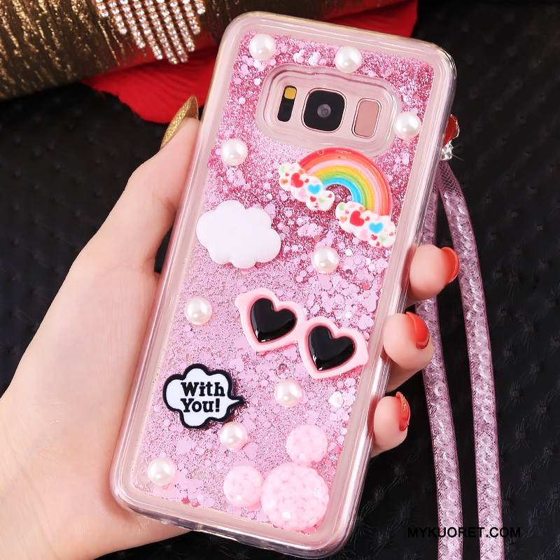 Kuori Samsung Galaxy S8 Laukut Juoksuhiekka Murtumaton, Kotelo Samsung Galaxy S8 Silikoni Sininen Puhelimen Kuoret