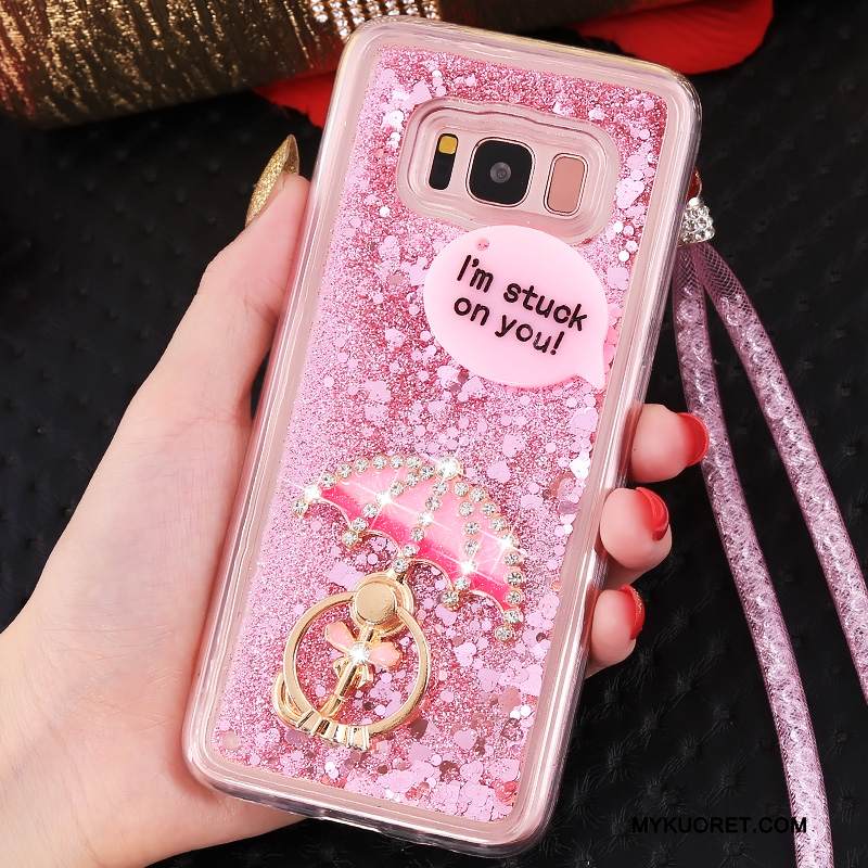 Kuori Samsung Galaxy S8 Laukut Juoksuhiekka Murtumaton, Kotelo Samsung Galaxy S8 Silikoni Sininen Puhelimen Kuoret