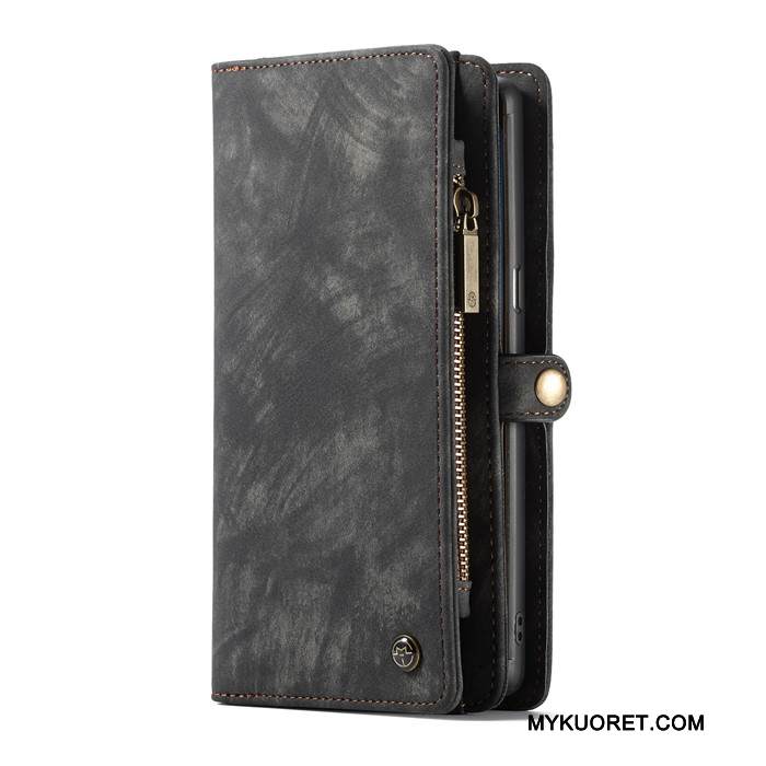 Kuori Samsung Galaxy S8+ Laukut Liiketoiminta Sininen, Kotelo Samsung Galaxy S8+ Nahka Kortti Puhelimen Kuoret