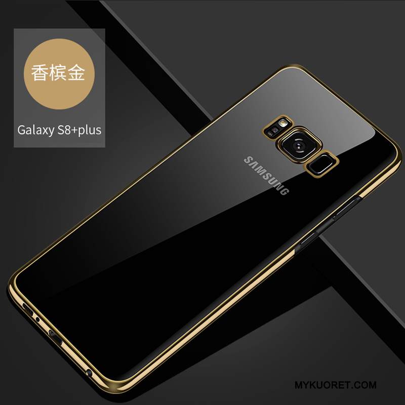 Kuori Samsung Galaxy S8+ Laukut Murtumaton Kova, Kotelo Samsung Galaxy S8+ Suojaus Kulta Läpinäkyvä