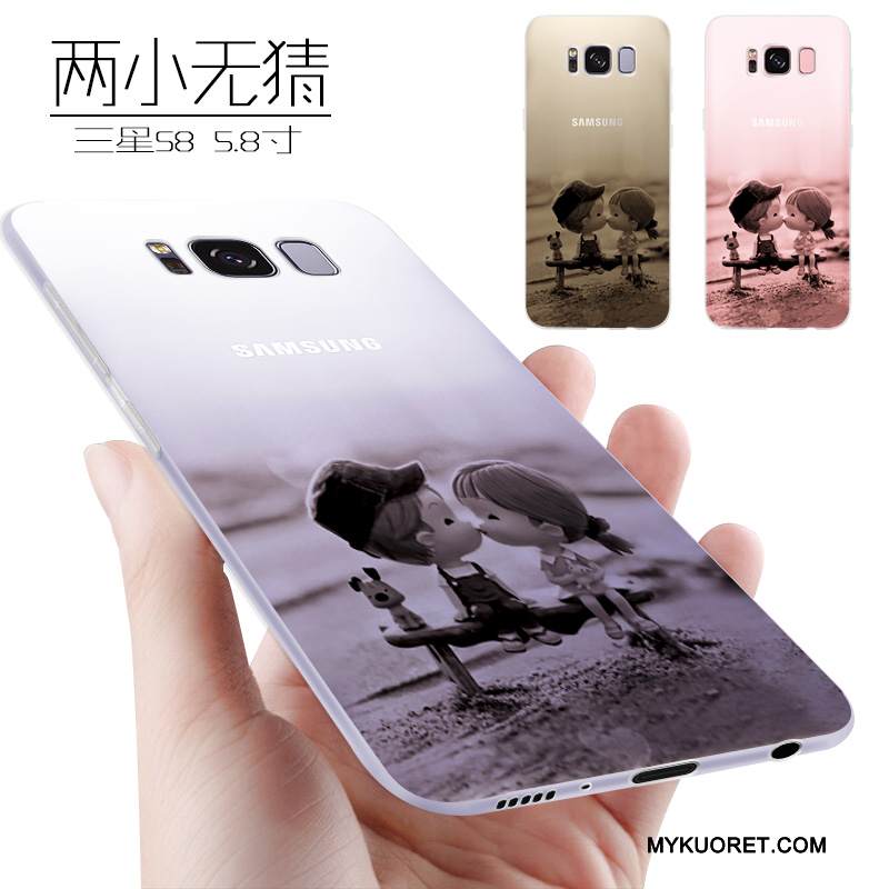 Kuori Samsung Galaxy S8 Laukut Ohut Trendi, Kotelo Samsung Galaxy S8 Pehmeä Neste Violetti Murtumaton