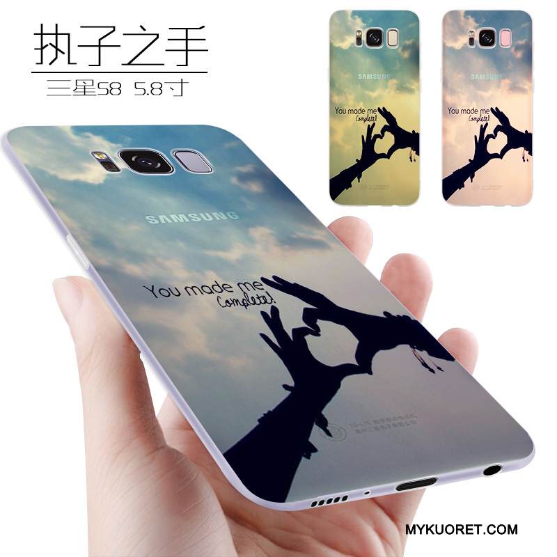 Kuori Samsung Galaxy S8 Laukut Ohut Trendi, Kotelo Samsung Galaxy S8 Pehmeä Neste Violetti Murtumaton