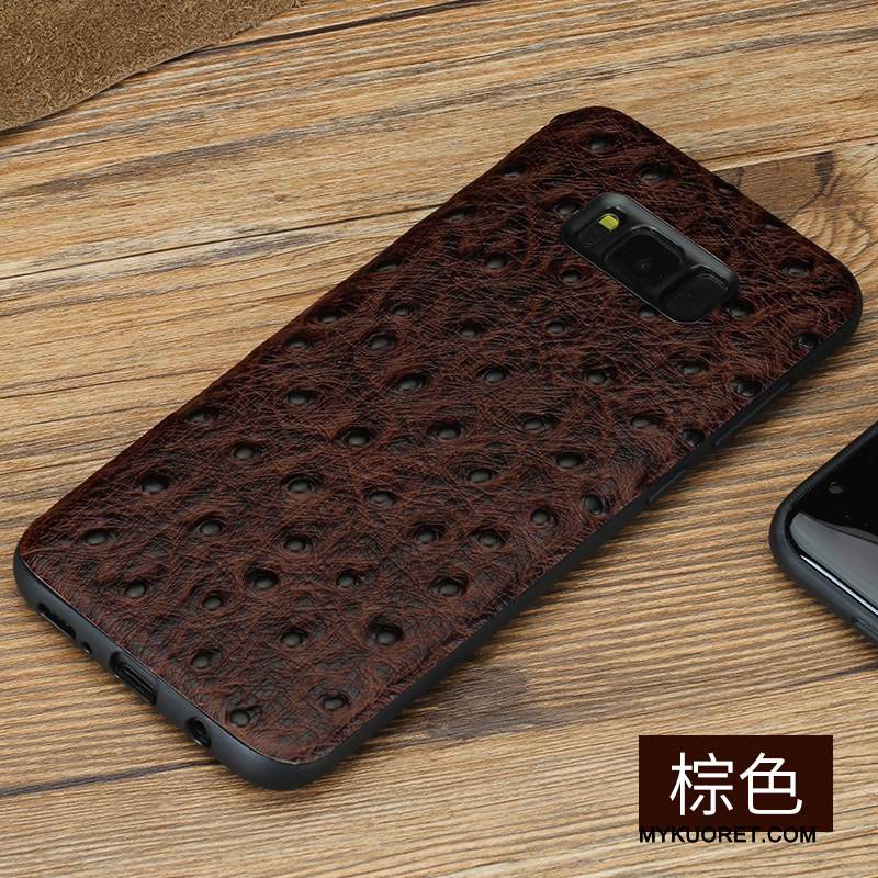 Kuori Samsung Galaxy S8 Laukut Puhelimen Kuoret Syvä Väri, Kotelo Samsung Galaxy S8 Nahka Harmaa Persoonallisuus