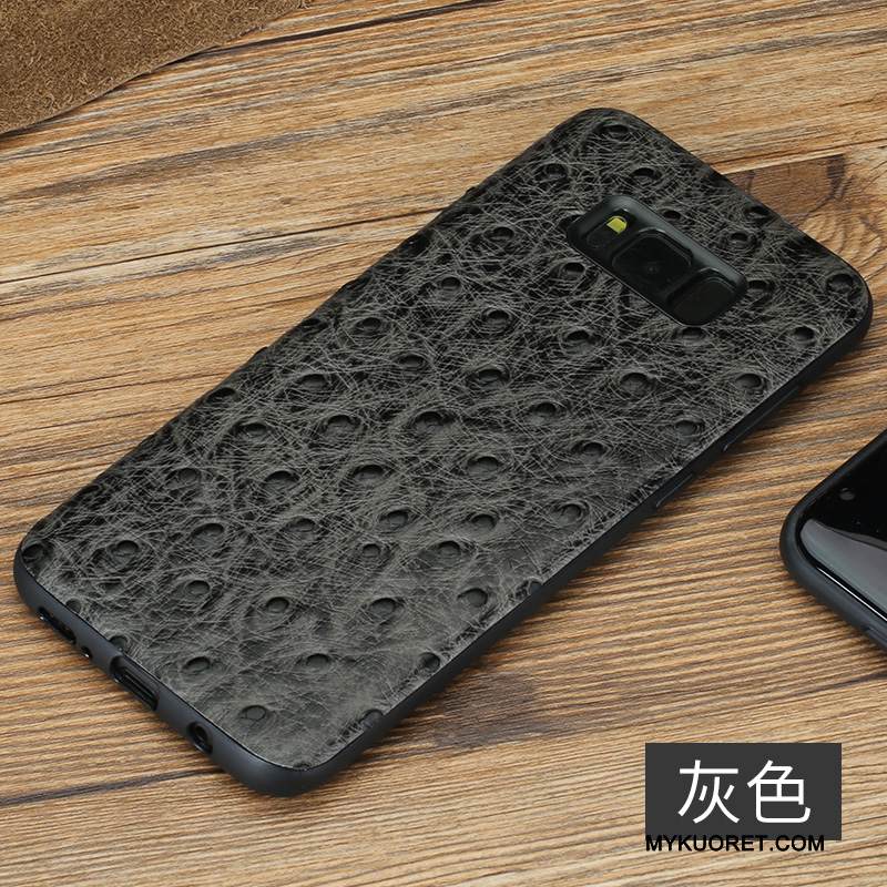 Kuori Samsung Galaxy S8 Laukut Puhelimen Kuoret Syvä Väri, Kotelo Samsung Galaxy S8 Nahka Harmaa Persoonallisuus