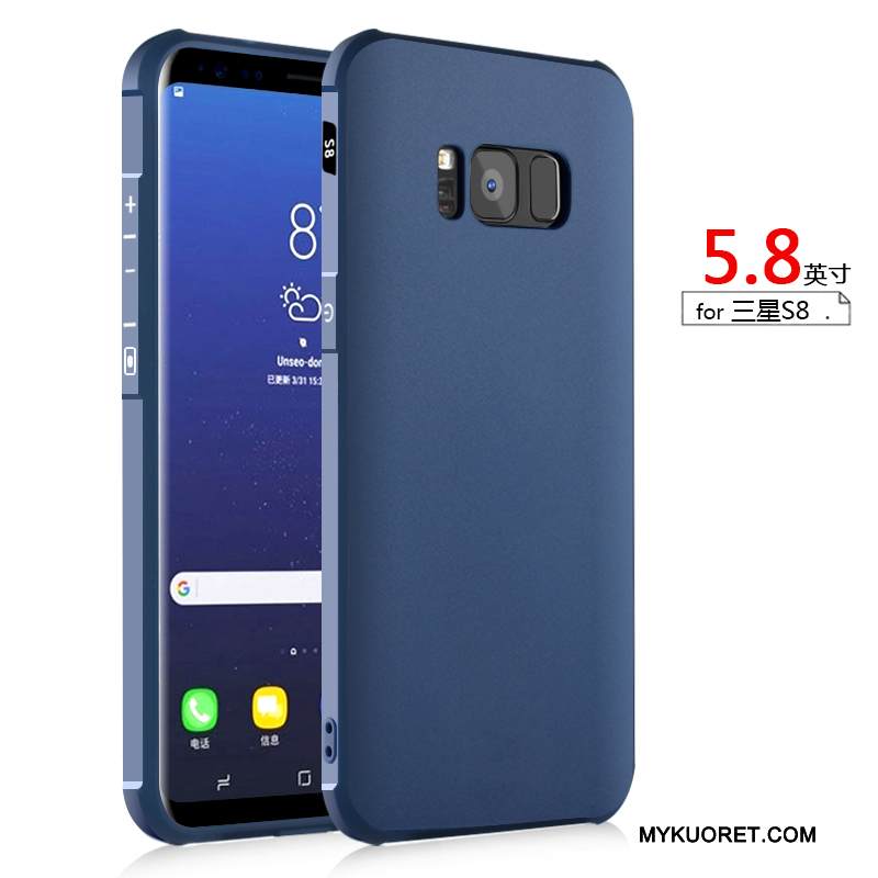 Kuori Samsung Galaxy S8 Laukut Trendi Tummansininen, Kotelo Samsung Galaxy S8 Suojaus Murtumaton Puhelimen Kuoret