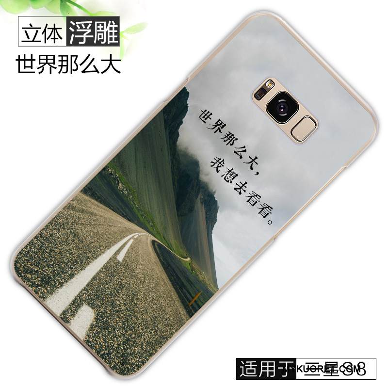 Kuori Samsung Galaxy S8 Luova Harmaa Pesty Suede, Kotelo Samsung Galaxy S8 Suojaus Kova Puhelimen Kuoret