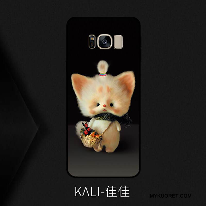 Kuori Samsung Galaxy S8 Luova Musta Trendi, Kotelo Samsung Galaxy S8 Silikoni Puhelimen Kuoret Persoonallisuus