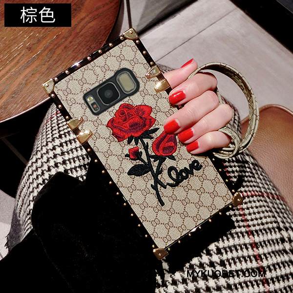 Kuori Samsung Galaxy S8 Luova Persoonallisuus Khaki, Kotelo Samsung Galaxy S8 Pehmeä Neste Murtumaton Punainen