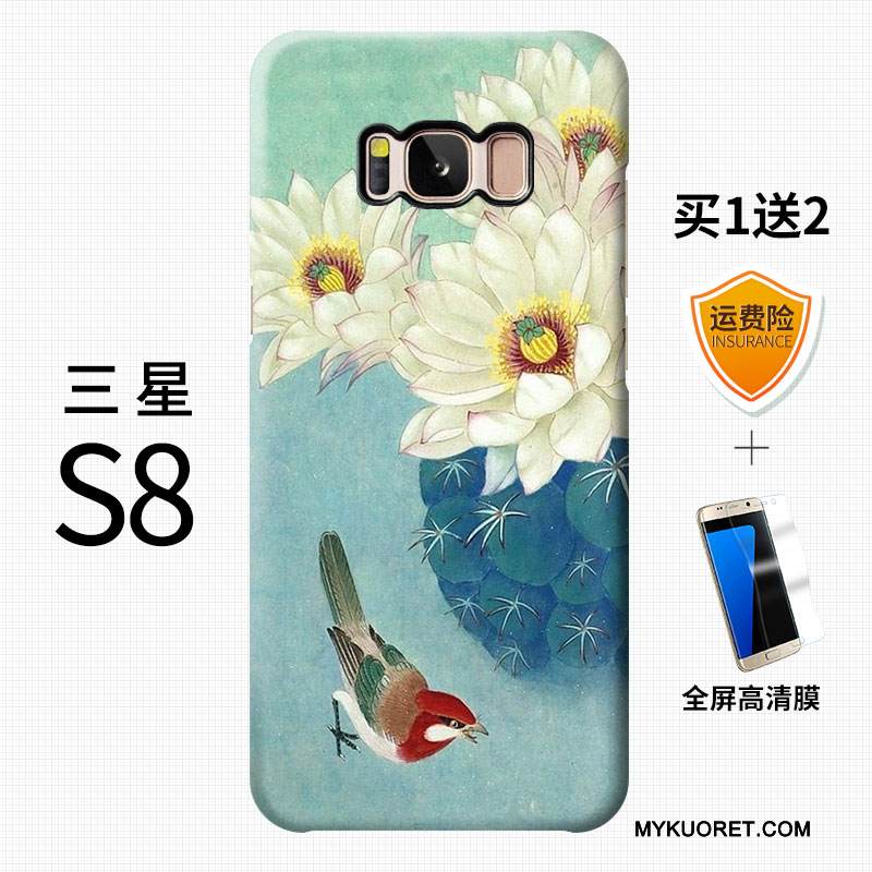 Kuori Samsung Galaxy S8 Luova Persoonallisuus Kova, Kotelo Samsung Galaxy S8 Suojaus Puhelimen Kuoret Pesty Suede