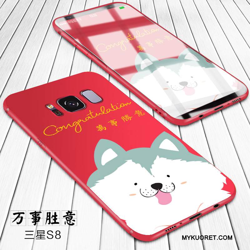 Kuori Samsung Galaxy S8 Luova Puhelimen Kuoret Murtumaton, Kotelo Samsung Galaxy S8 Pehmeä Neste Punainen Tide-brändi
