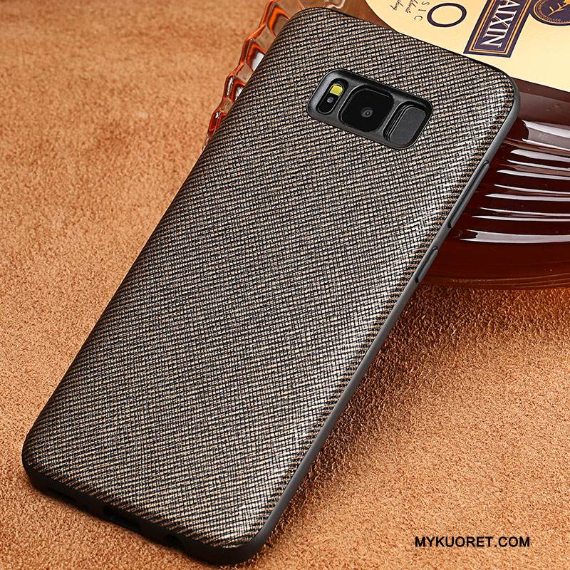 Kuori Samsung Galaxy S8 Luova Puhelimen Kuoret Musta, Kotelo Samsung Galaxy S8 Nahka Murtumaton Persoonallisuus