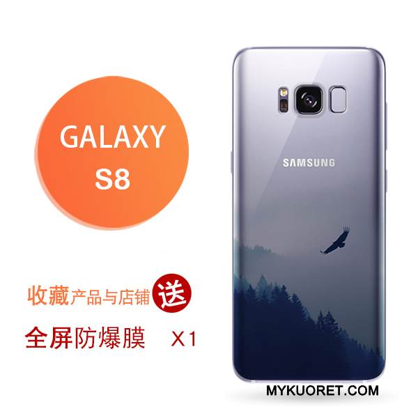 Kuori Samsung Galaxy S8+ Luova Yksinkertainen Trendi, Kotelo Samsung Galaxy S8+ Silikoni Lisävarusteet Puhelimen Kuoret