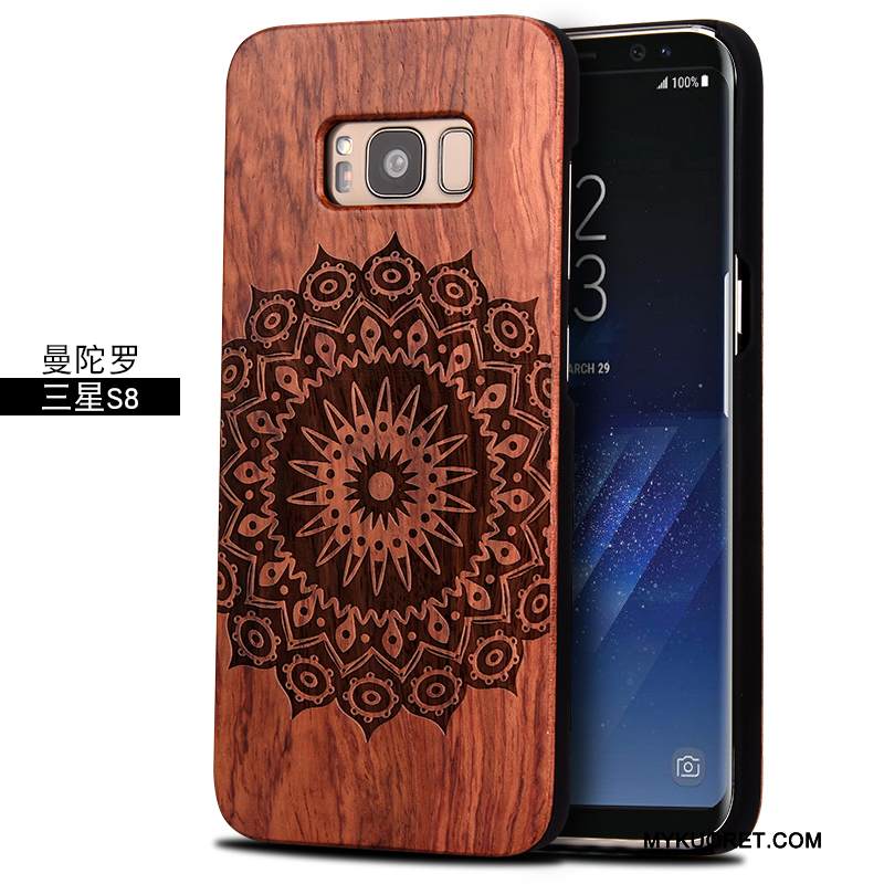 Kuori Samsung Galaxy S8 Massiivipuu Murtumaton Toteemi, Kotelo Samsung Galaxy S8 Suojaus Puhelimen Kuoret Trendi
