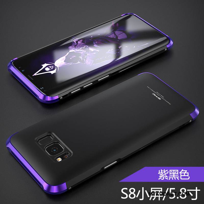 Kuori Samsung Galaxy S8 Metalli Murtumaton Trendi, Kotelo Samsung Galaxy S8 Laukut Violetti Ultra