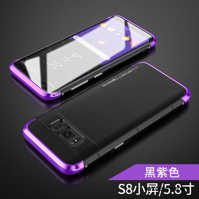 Kuori Samsung Galaxy S8 Metalli Ohut Ultra, Kotelo Samsung Galaxy S8 Luova Tide-brändi Musta