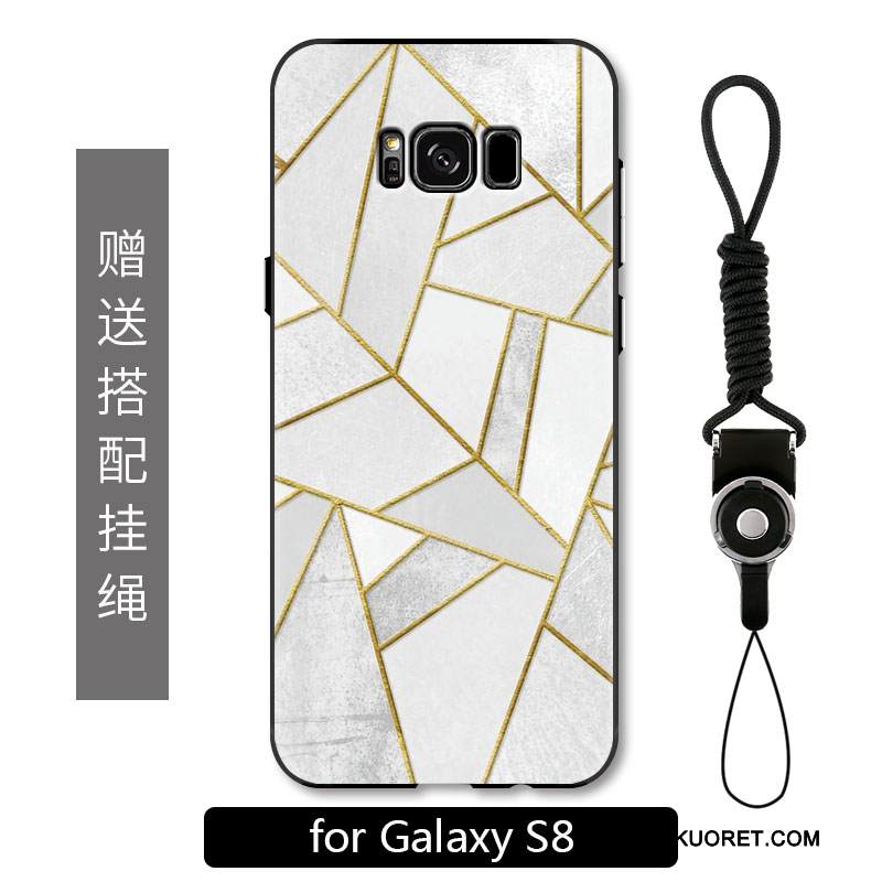 Kuori Samsung Galaxy S8 Monivärinen Murtumaton Geometria, Kotelo Samsung Galaxy S8 Kohokuviointi Persoonallisuus Puhelimen Kuoret