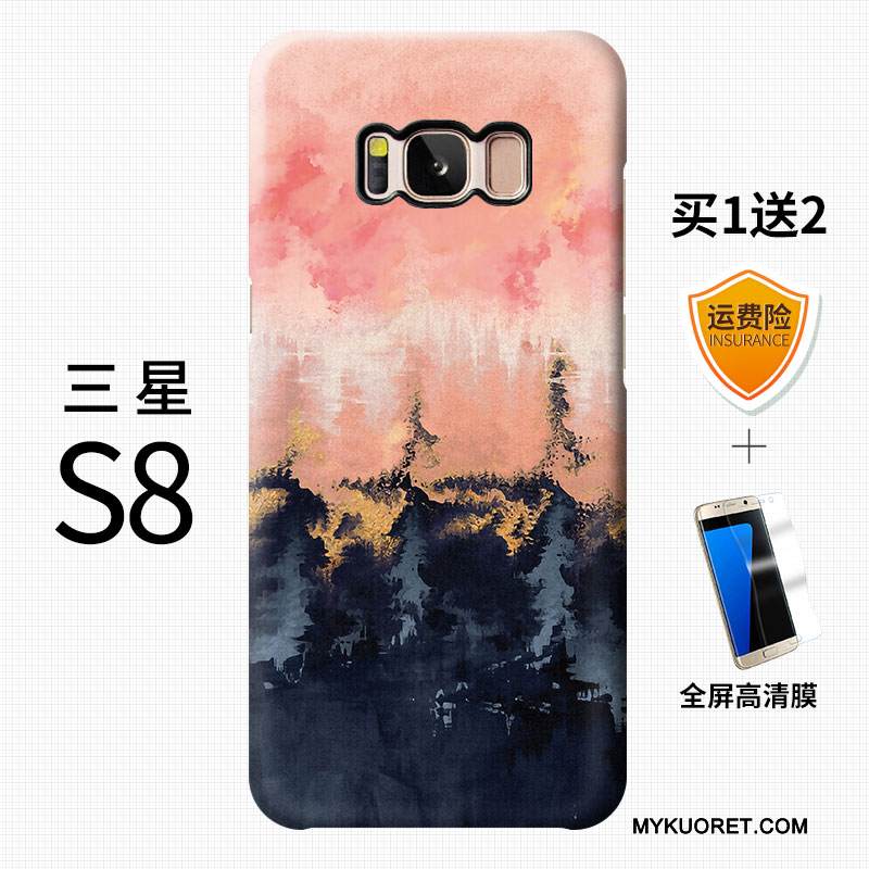 Kuori Samsung Galaxy S8 Monivärinen Murtumaton Trendi, Kotelo Samsung Galaxy S8 Luova Kova Persoonallisuus