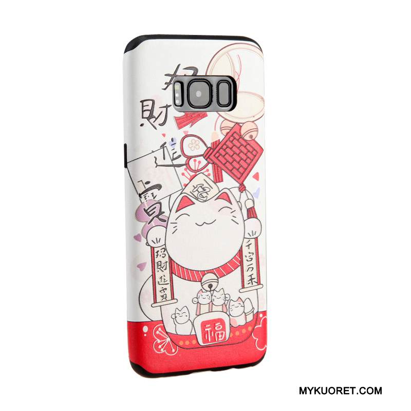 Kuori Samsung Galaxy S8 Monivärinen Ripustettavat Koristeet Ripustettava Kaula, Kotelo Samsung Galaxy S8 Pehmeä Neste Puhelimen Kuoret