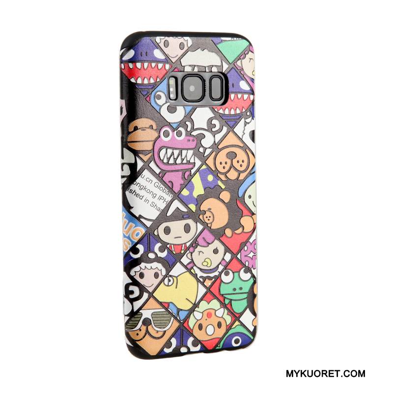 Kuori Samsung Galaxy S8 Monivärinen Ripustettavat Koristeet Ripustettava Kaula, Kotelo Samsung Galaxy S8 Pehmeä Neste Puhelimen Kuoret