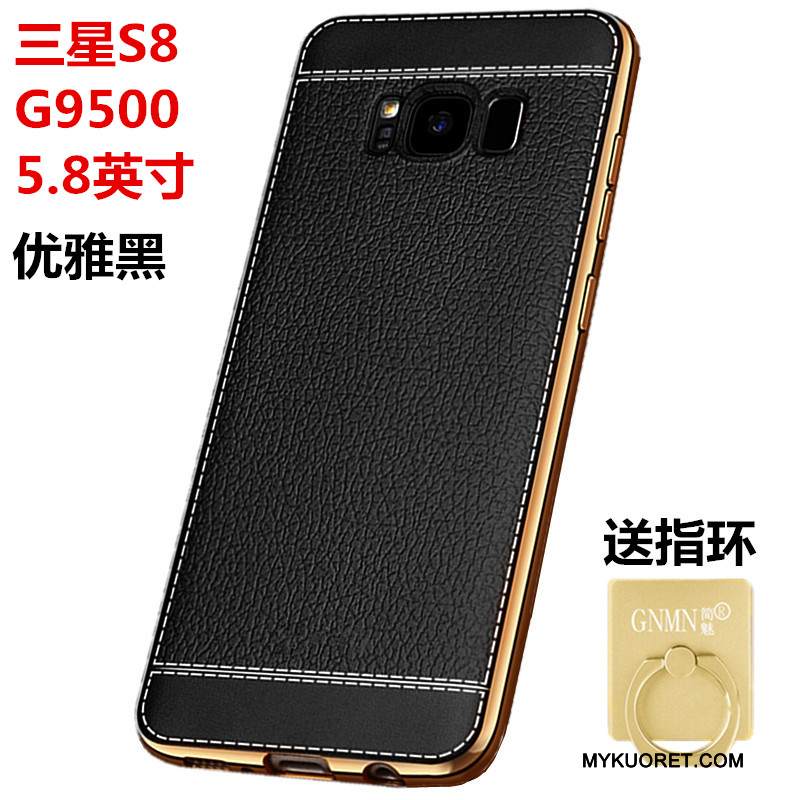 Kuori Samsung Galaxy S8 Nahka Kukkakuvio Puhelimen Kuoret, Kotelo Samsung Galaxy S8 Suojaus