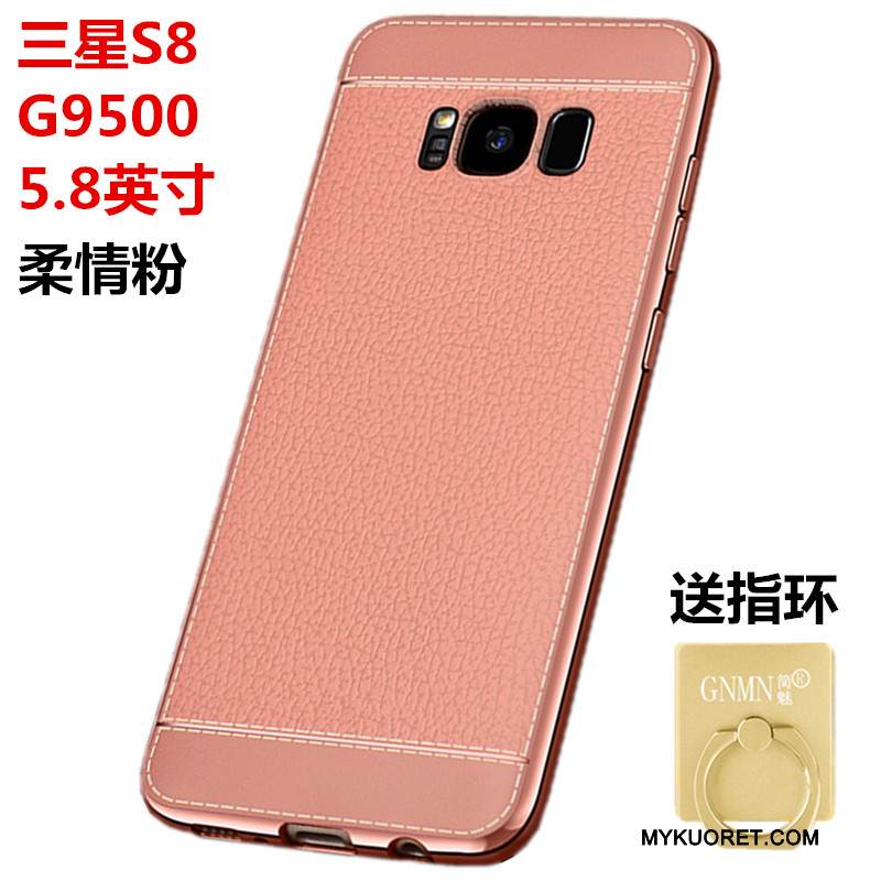 Kuori Samsung Galaxy S8 Nahka Kukkakuvio Puhelimen Kuoret, Kotelo Samsung Galaxy S8 Suojaus