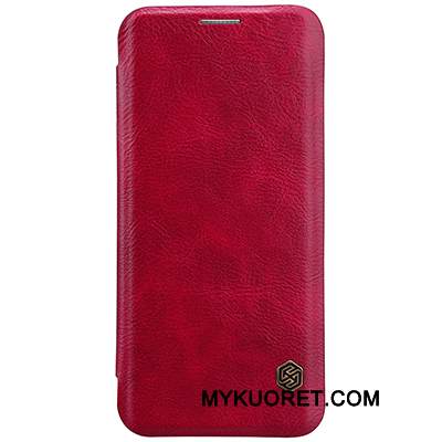 Kuori Samsung Galaxy S8+ Nahka Kulta Viini Punainen, Kotelo Samsung Galaxy S8+ Kuoret Liiketoiminta