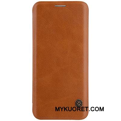 Kuori Samsung Galaxy S8+ Nahka Kulta Viini Punainen, Kotelo Samsung Galaxy S8+ Kuoret Liiketoiminta