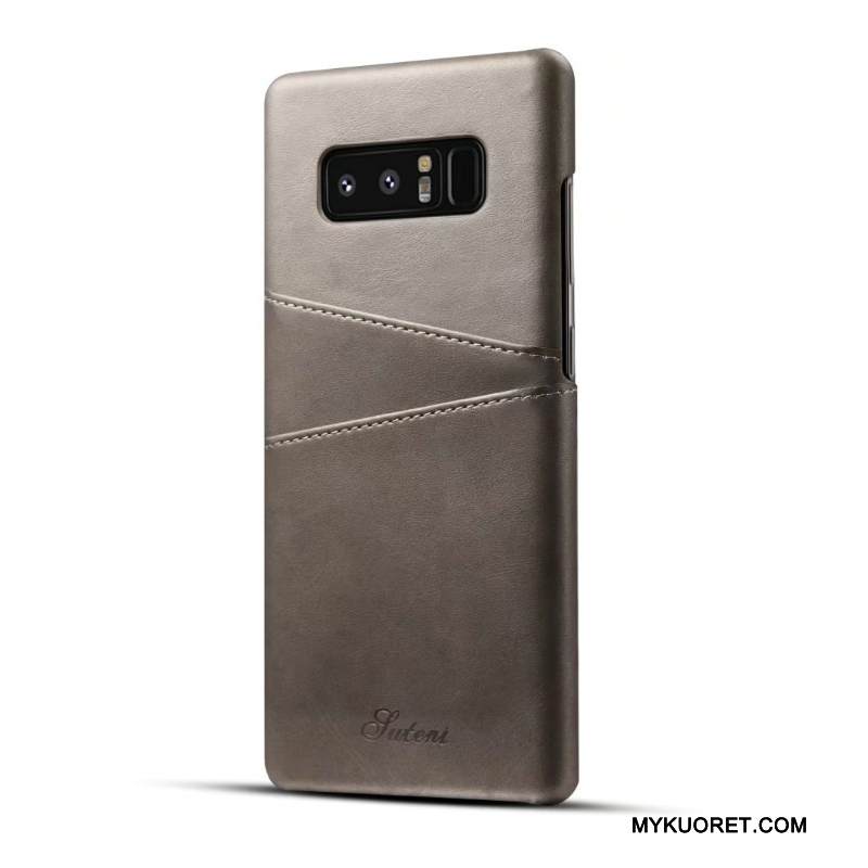 Kuori Samsung Galaxy S8+ Nahka Persoonallisuus Oranssi, Kotelo Samsung Galaxy S8+ Suojaus Kaunis Puhelimen Kuoret