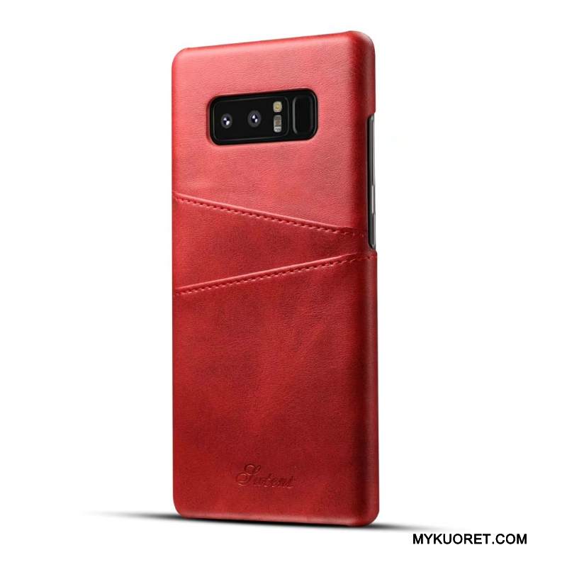 Kuori Samsung Galaxy S8+ Nahka Persoonallisuus Oranssi, Kotelo Samsung Galaxy S8+ Suojaus Kaunis Puhelimen Kuoret