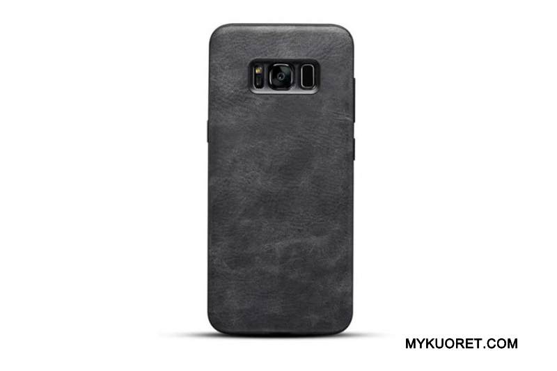 Kuori Samsung Galaxy S8 Nahka Puhelimen Kuoret Keltainen, Kotelo Samsung Galaxy S8 Suojaus Kukkakuvio