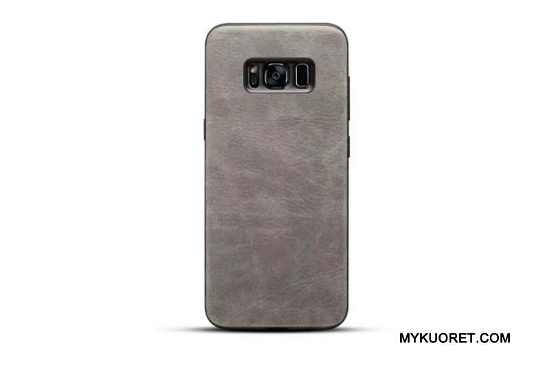 Kuori Samsung Galaxy S8 Nahka Puhelimen Kuoret Keltainen, Kotelo Samsung Galaxy S8 Suojaus Kukkakuvio