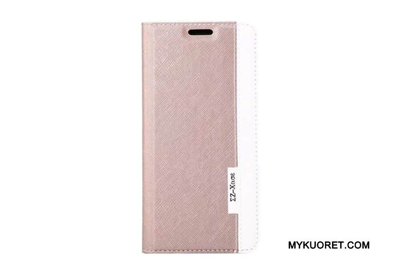 Kuori Samsung Galaxy S8 Nahka Puhelimen Kuoret Vaaleansininen, Kotelo Samsung Galaxy S8 Suojaus Kukkakuvio