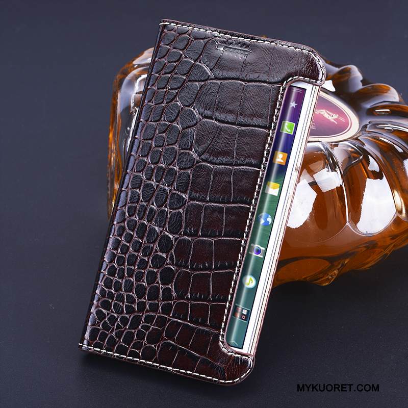 Kuori Samsung Galaxy S8 Nahka Tummansininen Murtumaton, Kotelo Samsung Galaxy S8 Suojaus Puhelimen Kuoret