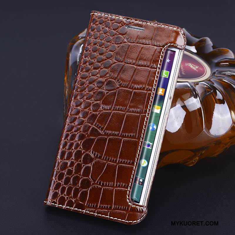 Kuori Samsung Galaxy S8 Nahka Tummansininen Murtumaton, Kotelo Samsung Galaxy S8 Suojaus Puhelimen Kuoret