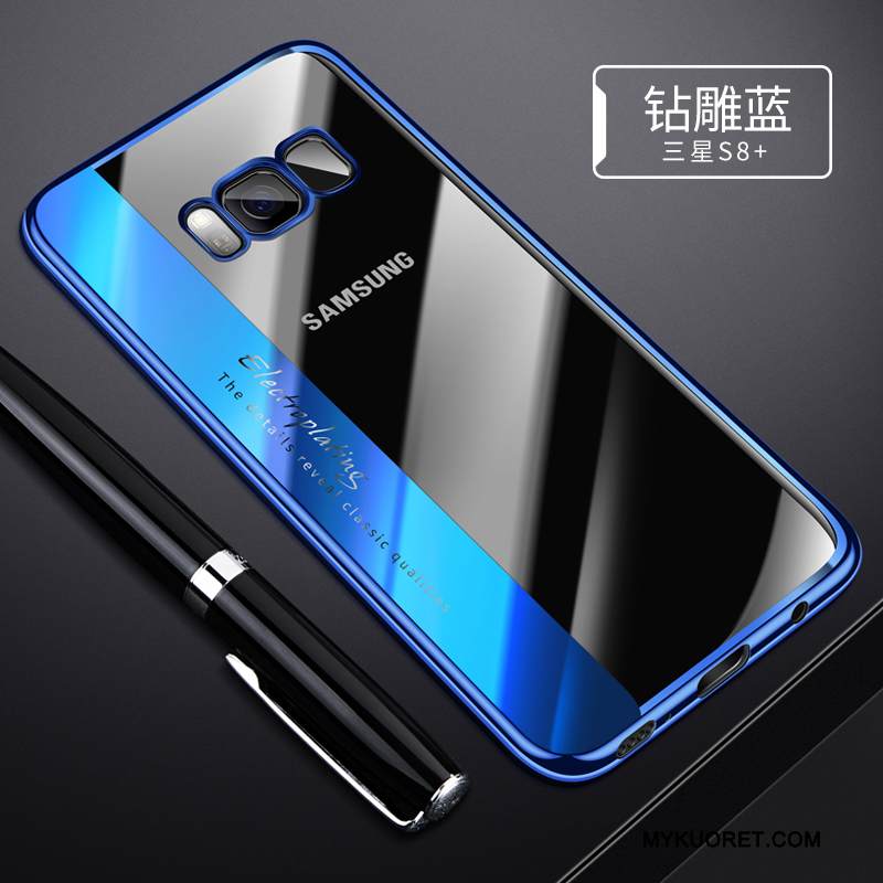 Kuori Samsung Galaxy S8+ Pehmeä Neste Kulta Puhelimen Kuoret, Kotelo Samsung Galaxy S8+ Silikoni Läpinäkyvä Murtumaton