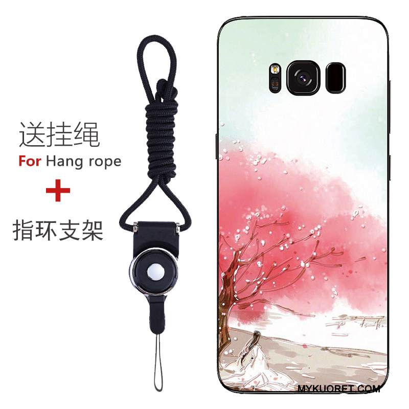 Kuori Samsung Galaxy S8+ Pehmeä Neste Murtumaton Punainen, Kotelo Samsung Galaxy S8+ Suojaus Muokata Malli